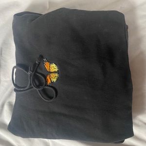 Brandy Melville butterfly sweatshirt black
